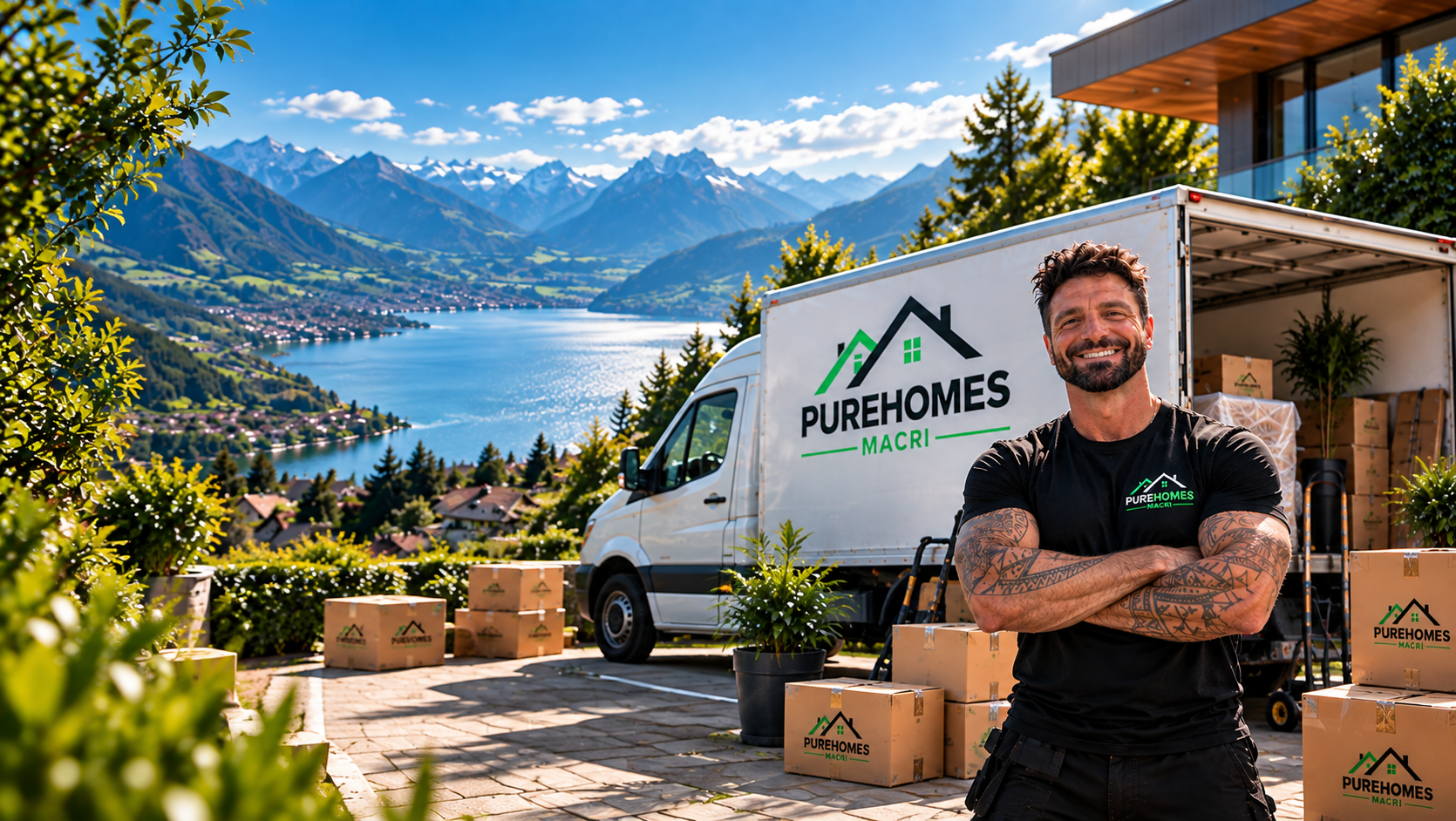 Umzug mit PUREHOMES MACRI Truck am Zürichsee